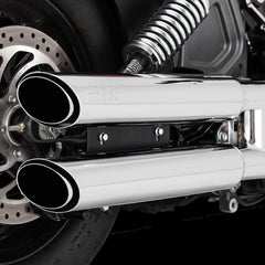 V18623 CHROME TWIN SLASH 3" SLIP-ON MUFFLERS FOR INDIAN SCOUT 15-21