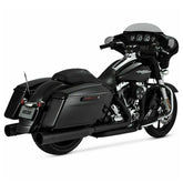 V46650 BLACK 4.5" OVERSIZED 450 SLIP-ON MUFFLERS FOR TOURING 17-20