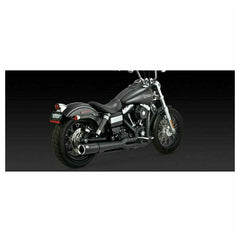 V47525 BLACK PRO PIPE 2:1 EXHAUST FOR 12-17 FXD DYNA
