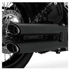 V48623 BLACK TWIN SLASH 3" SLIP-ON MUFFLERS ONLY FOR 15-21 SCOUT