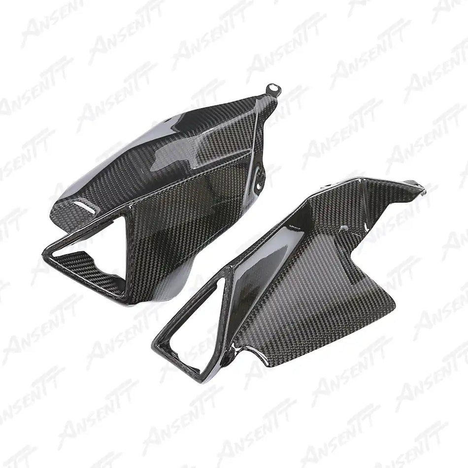 Carbon Fiber Exhaust Heat Shield for Aprilia RS660 2021-2024 - 2x2 Twill Glossy