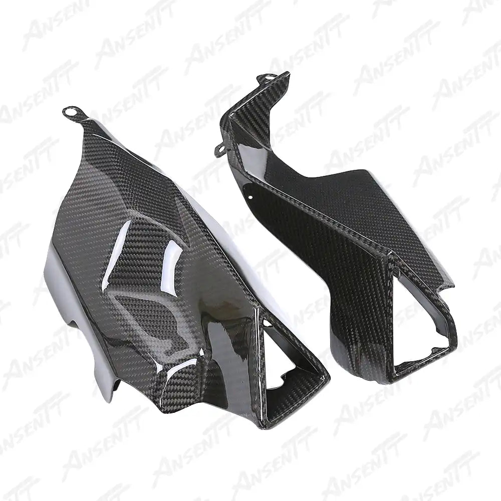 Carbon Fiber Exhaust Heat Shield for Aprilia RS660 2021-2024 - 2x2 Twill Glossy