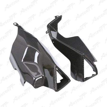 Carbon Fiber Exhaust Heat Shield for Aprilia RS660 2021-2024 - 2x2 Twill Glossy