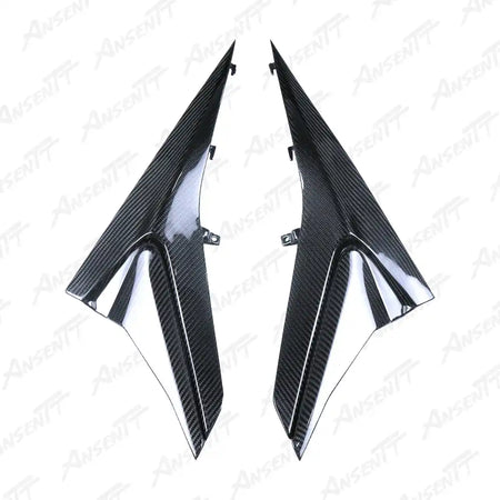 Carbon Fiber Under Seat Side Fairings (Pair) for Aprilia RS660 2021-2024 - 2x2 Twill Glossy