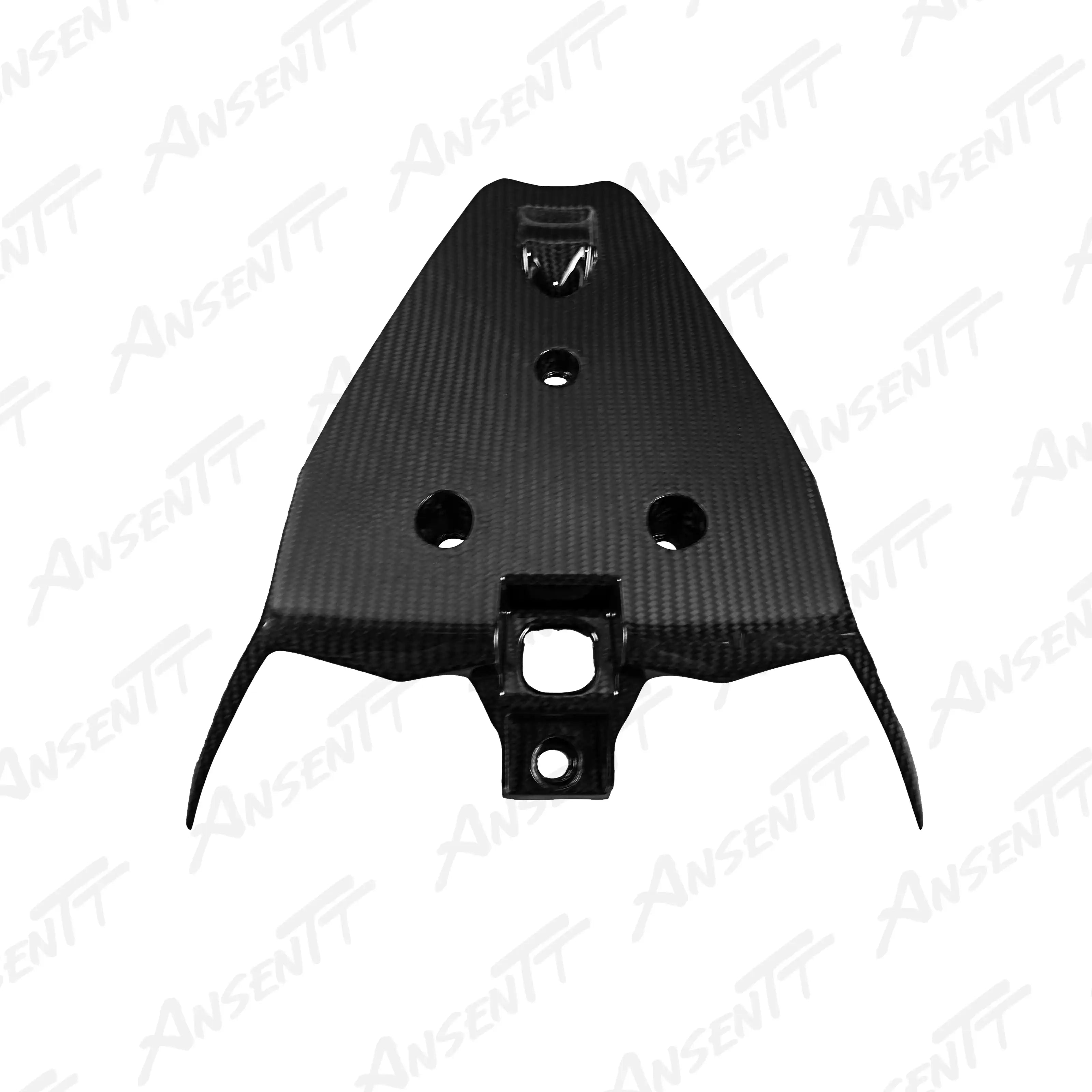 Carbon Fiber Rear Passenger Grab Handle Luggage Bracket for Aprilia RS660 2021-2024 - 2x2 Twill Glossy