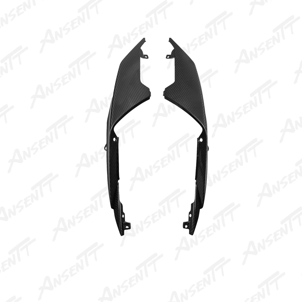 Carbon Fiber Rear Upper Tail Side Panels (Pair) for Aprilia RS660 2021-2024 - 2x2 Twill Glossy