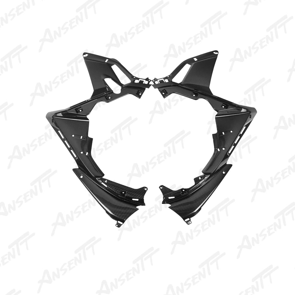 Carbon Fiber Side Infill Panels (Pair) for Aprilia RSV4 2021-2024 - 2x2 Twill Glossy
