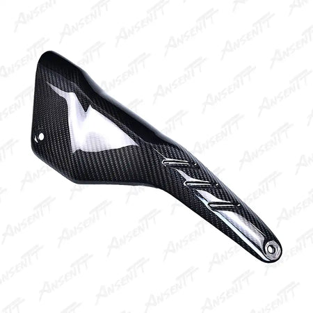 Carbon Fiber Exhaust Heat Shield for Aprilia RSV4 2021-2024 - 2x2 Twill Glossy