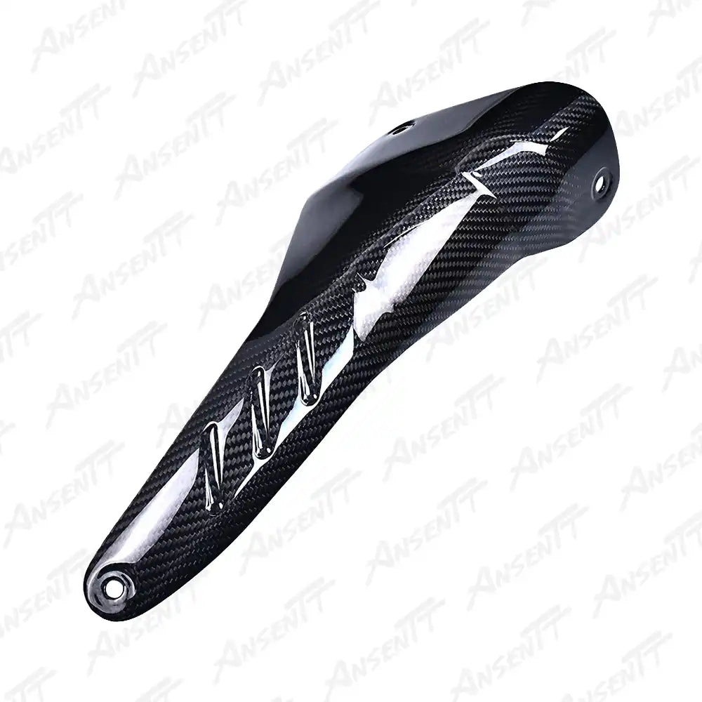 Carbon Fiber Exhaust Heat Shield for Aprilia RSV4 2021-2024 - 2x2 Twill Glossy