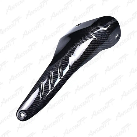 Carbon Fiber Exhaust Heat Shield for Aprilia RSV4 2021-2024 - 2x2 Twill Glossy