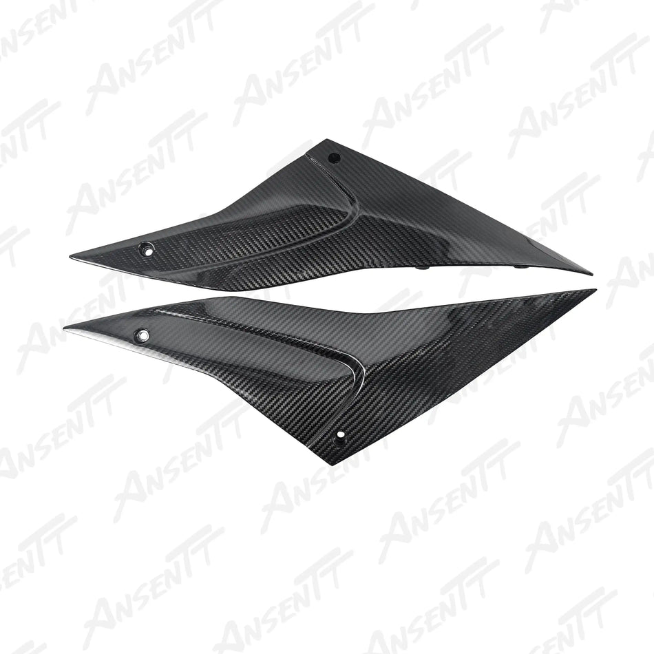 Carbon Fiber Under Seat Side Panels (Pair) for Aprilia RSV4 2021-2024 - 2x2 Twill Glossy