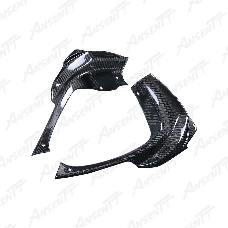 Carbon Fiber Front Inner Fairing Panels (Pair) for Aprilia RSV4 2021-2024 - 2x2 Twill Glossy