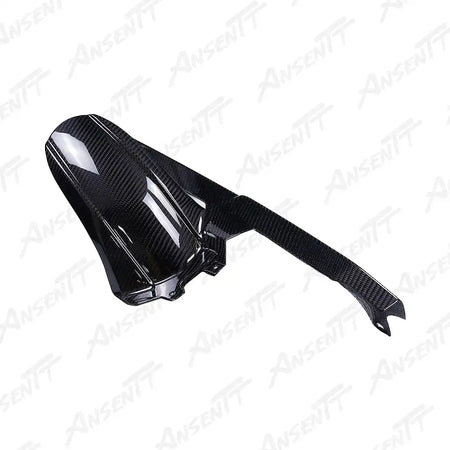 Carbon Fiber Rear Hugger with Chain Guard for BMW F900XR 2019-2024 - 2x2 Twill Glossy