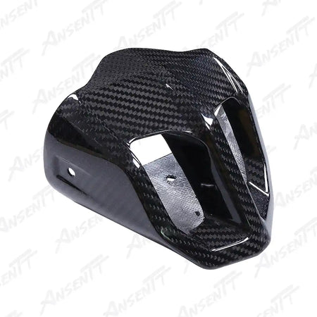 Carbon Fiber Rear Exhaust Heat Shield for BMW F900XR 2019-2024 - 2x2 Twill Glossy