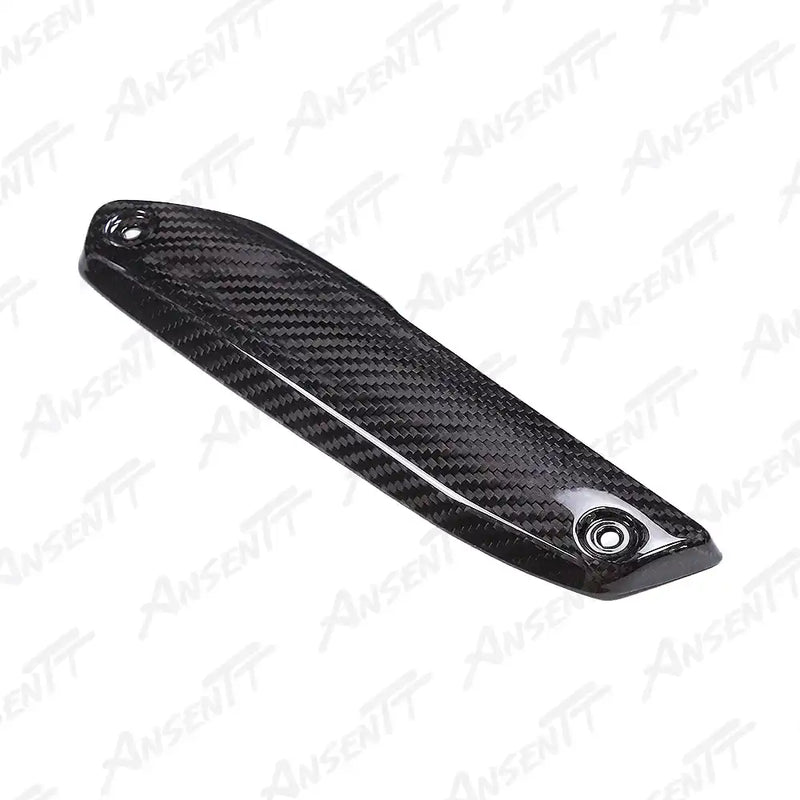 Protection thermique d'échappement avant en fibre de carbone pour BMW F900XR 2019-2024 - Sergé 2x2 brillant