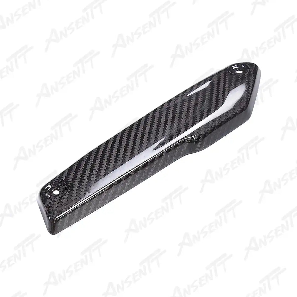 Carbon Fiber Front Exhaust Heat Shield for BMW F900XR 2019-2024 - 2x2 Twill Glossy