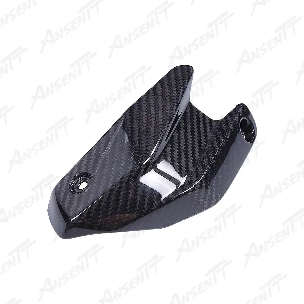 Carbon Fiber Mid Exhaust Heat Shield for BMW F900XR 2019-2024 - 2x2 Twill Glossy