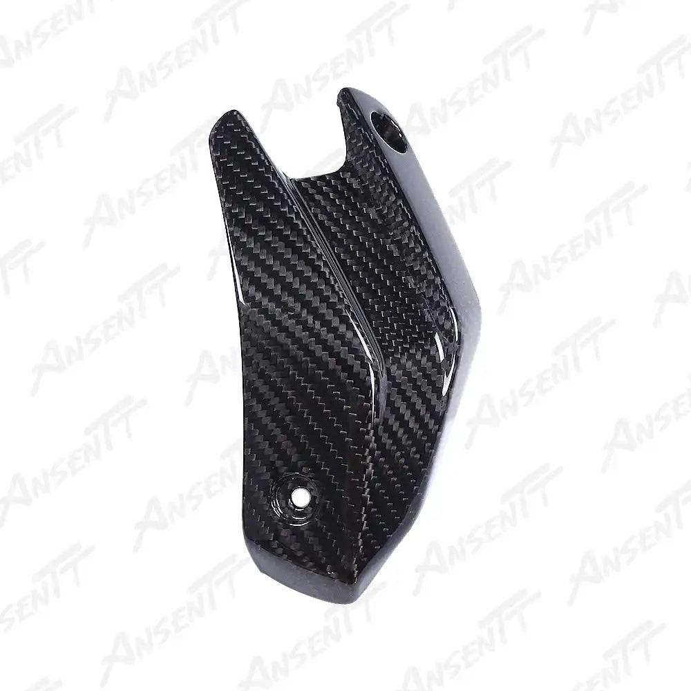 Carbon Fiber Mid Exhaust Heat Shield for BMW F900XR 2019-2024 - 2x2 Twill Glossy