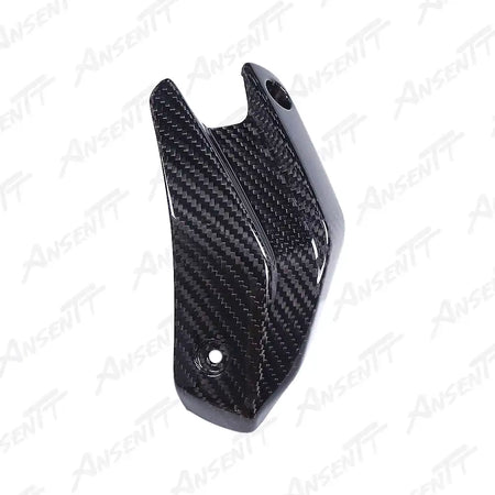 Carbon Fiber Mid Exhaust Heat Shield for BMW F900XR 2019-2024 - 2x2 Twill Glossy