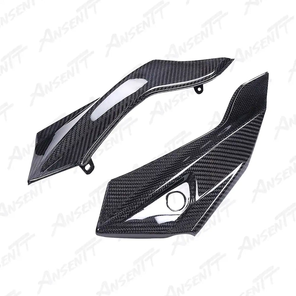 Carbon Fiber Rear Tail Side Fairings (Pair) for BMW F900XR 2019-2024 - 2x2 Twill Glossy
