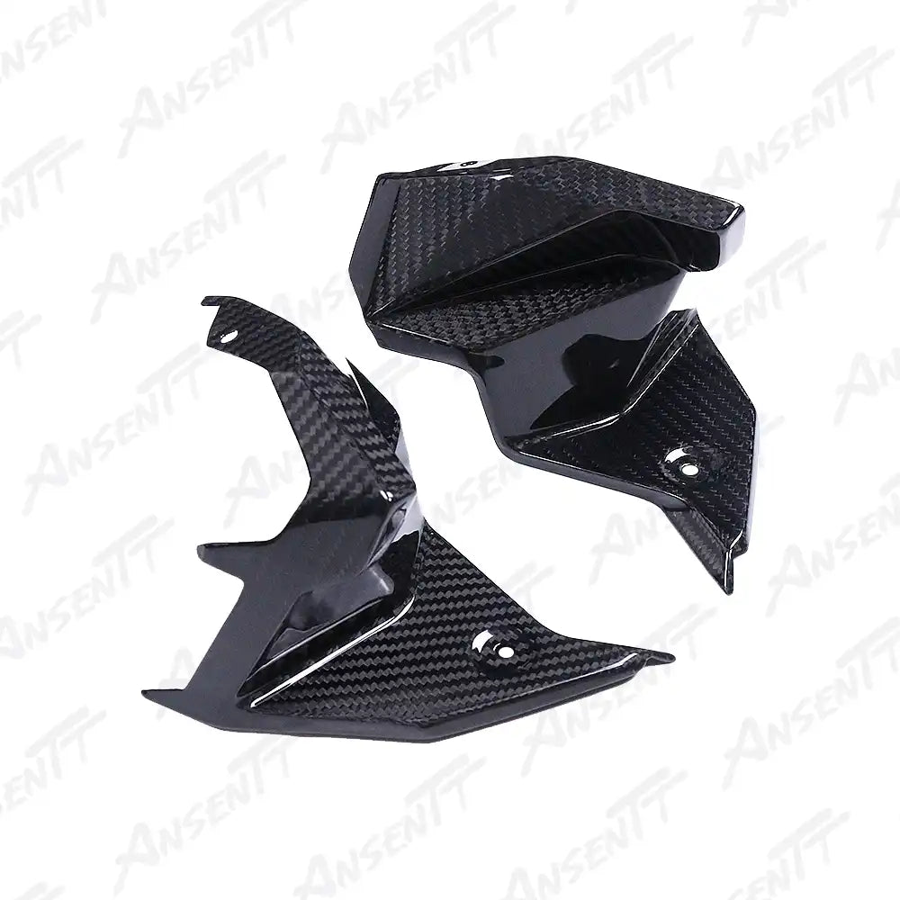 Carbon Fiber Dashboard Side Panels (Pair) for BMW F900XR 2019-2024 - 2x2 Twill Glossy