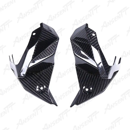 Carbon Fiber Dashboard Side Panels (Pair) for BMW F900XR 2019-2024 - 2x2 Twill Glossy