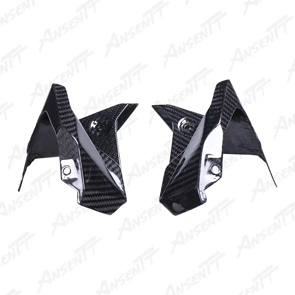 Carbon Fiber Dashboard Side Panels (Pair) for BMW F900XR 2019-2024 - 2x2 Twill Glossy