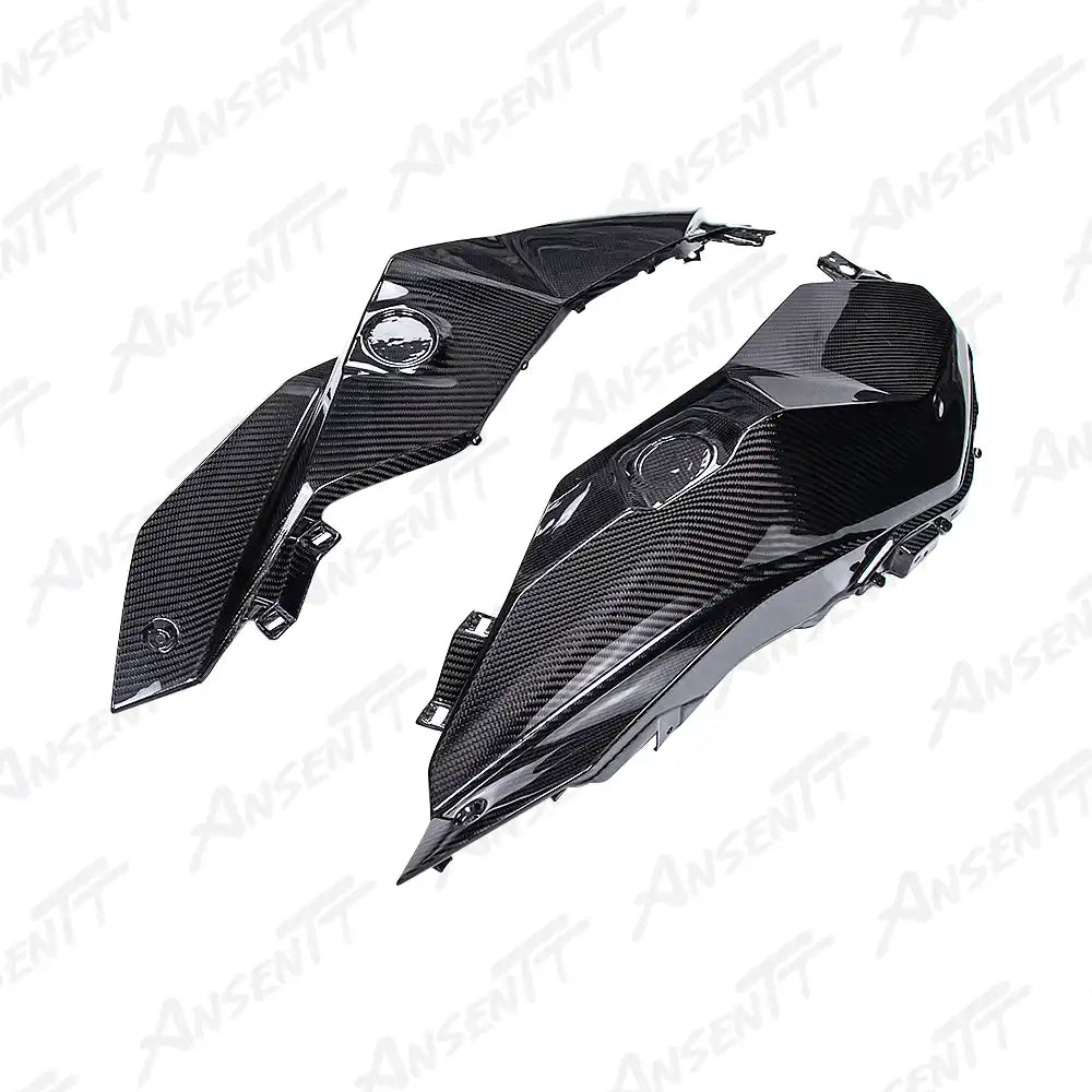 Carbon Fiber Front Fuel Tank Side Fairings (Pair) for BMW F900XR 2019-2024 - 2x2 Twill Glossy