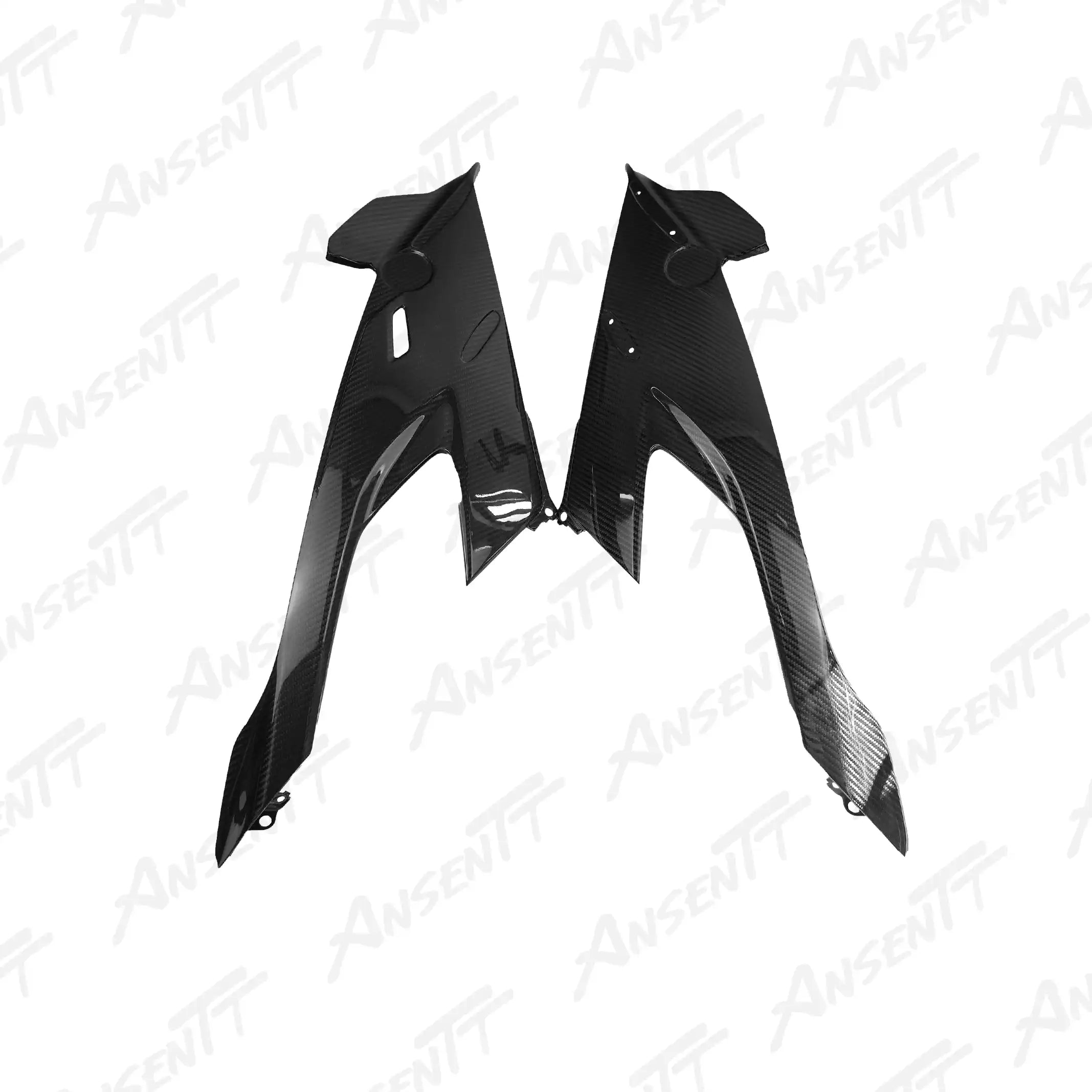Carbon Fiber Side Fairing Panels (Pair) for BMW M1000RR 2021-2022 - 2x2 Twill Glossy