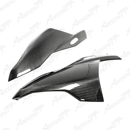 Carbon Fiber Front Nose Upper Side Fairing Panels (Pair) for BMW M1000RR 2021-2022 - 2x2 Twill Glossy