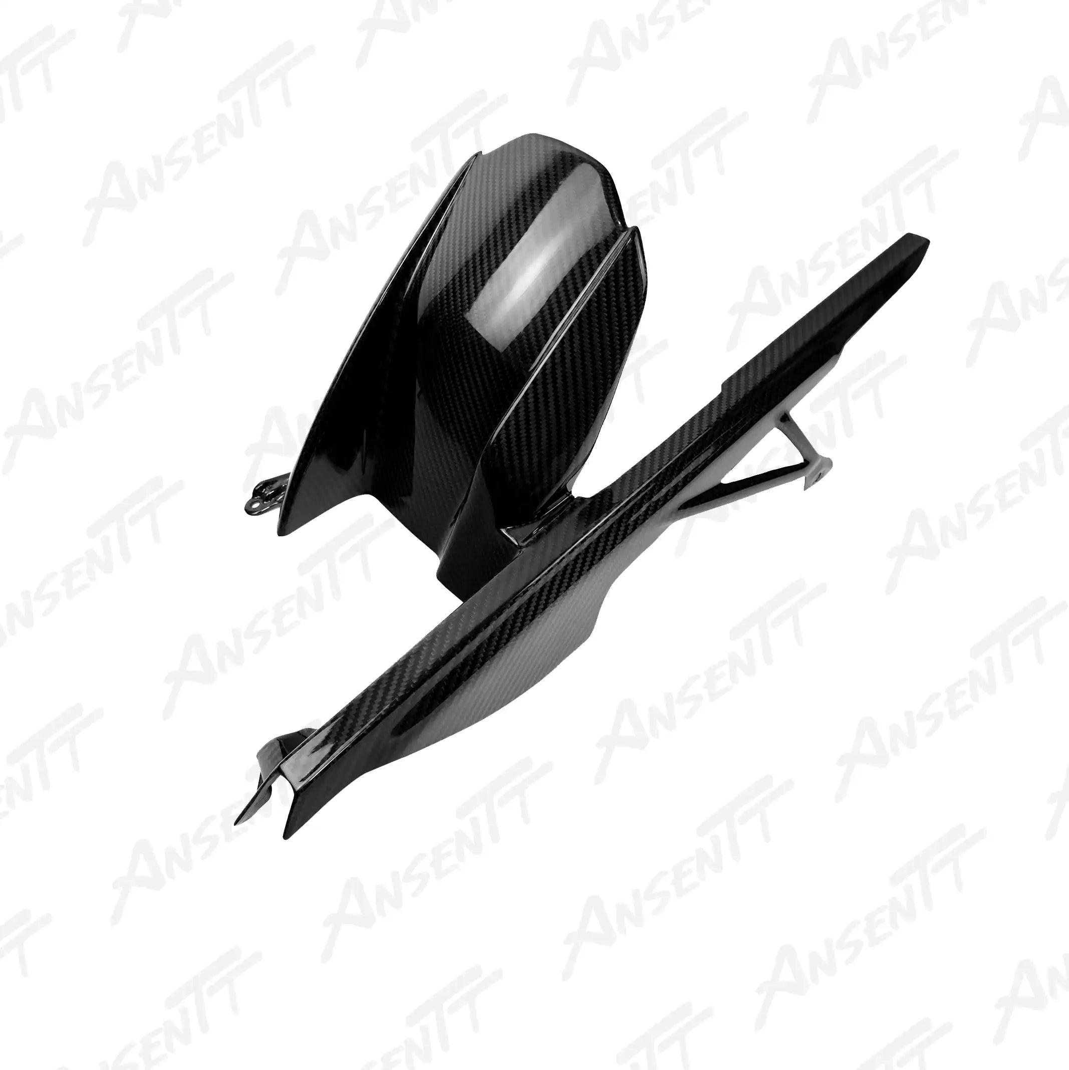 Carbon Fiber Rear Hugger for BMW M1000RR 2021-2022 - 2x2 Twill Glossy