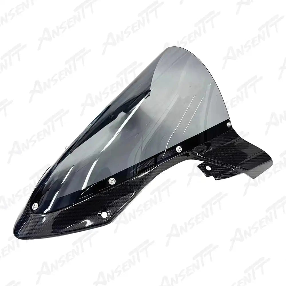 Carbon Fiber Front Windshield for BMW S1000RR 2019-2022, 2x2 Twill Weave (Glossy)
