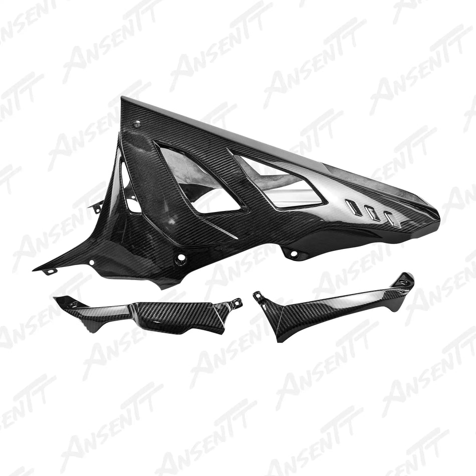 Carbon Fiber Bellypan Long Version for BMW M1000RR 2021-2022 - 2x2 Twill Glossy