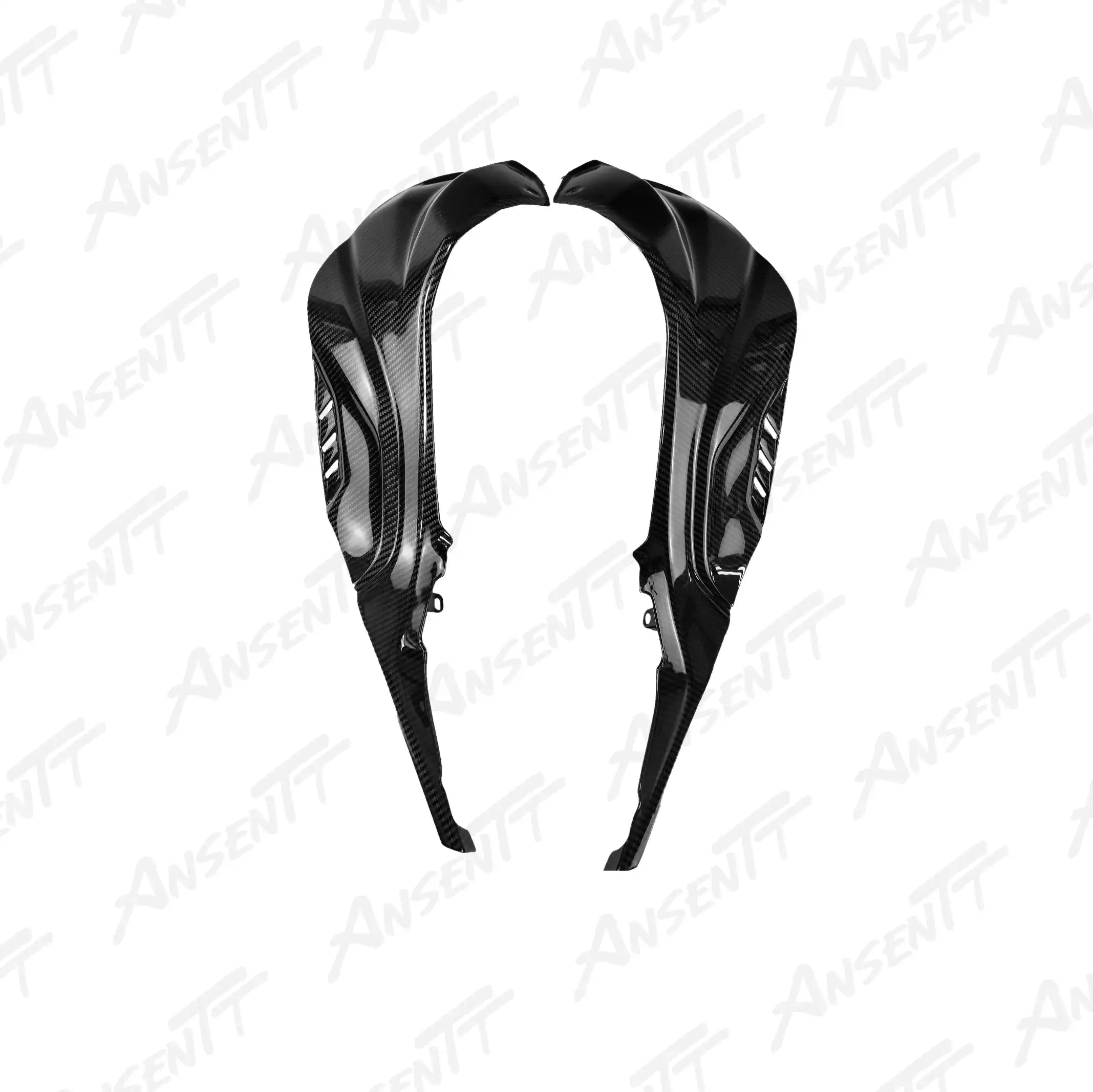 Carbon Fiber Tank Side Fairings (Pair) for BMW M1000RR 2021-2022 - 2x2 Twill Glossy
