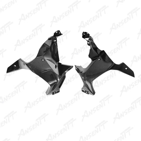 Carbon Fiber Tank Air Vent Covers (Pair) for BMW R1250GS Adventure 2019-2024 - 2x2 Twill Glossy