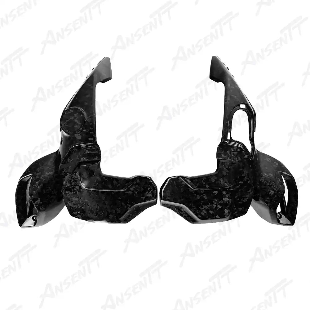 Carbon Fiber Air Intake Covers (Pair) for BMW R1250GS Adventure 2019-2024 (Fits ADV Only) - 2x2 Twill Glossy