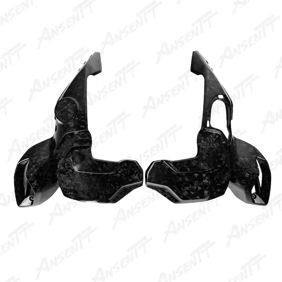 Carbon Fiber Air Intake Covers (Pair) for BMW R1250GS Adventure 2019-2024 (Fits ADV Only) - 2x2 Twill Glossy