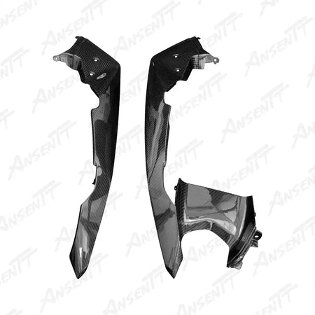 Carbon Fiber Front Beak Upper Side Panels (Pair) for BMW R1250GS Adventure 2019-2024 - 2x2 Twill Glossy