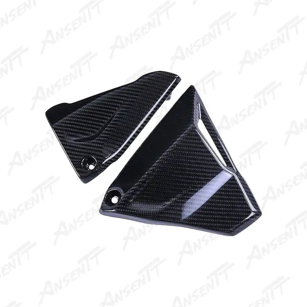 Carbon Fiber Frame Triangle Side Covers (Pair) for BMW R1250GS Adventure 2019-2024 - 2x2 Twill Glossy
