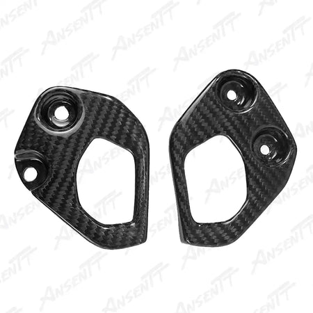 Carbon Fiber Frame Heel Guards (Pair) for BMW R1250GS  Adventure 2019-2024 - 2x2 Twill Glossy
