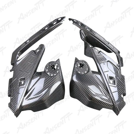 Carbon Fiber Front Inner Side Panels (Pair) for BMW R1250RS 2021-2024, 2x2 Twill Weave (Glossy)