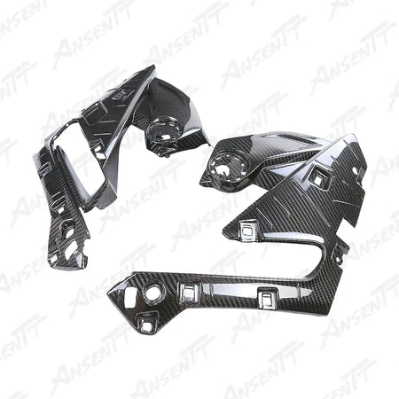 Carbon Fiber Front Inner Side Panels (Pair) for BMW R1250RS 2021-2024, 2x2 Twill Weave (Glossy)