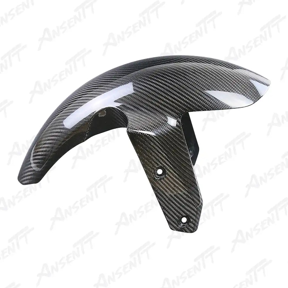 Carbon Fiber Front Fender for BMW R1250RS 2021-2024, 2x2 Twill Weave (Glossy)