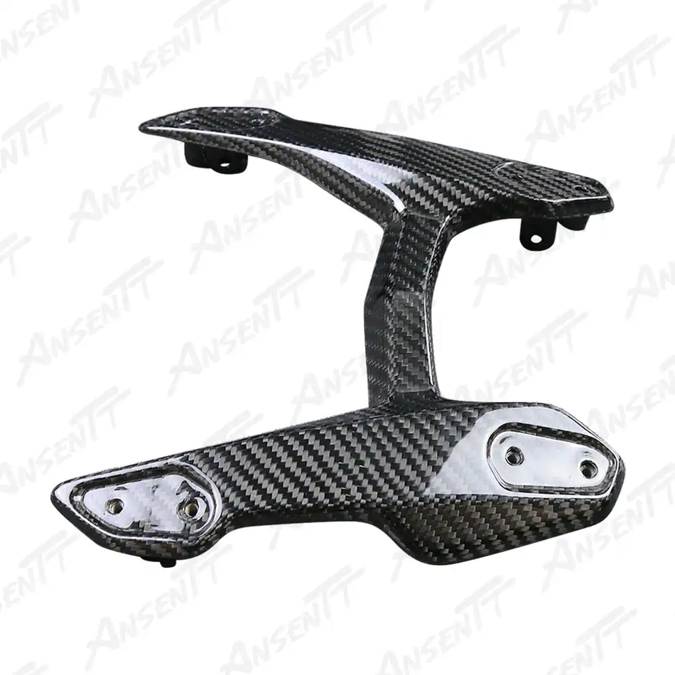 Carbon Fiber Windshield Bracket for BMW R1250RS 2021-2024, 2x2 Twill Weave (Glossy)
