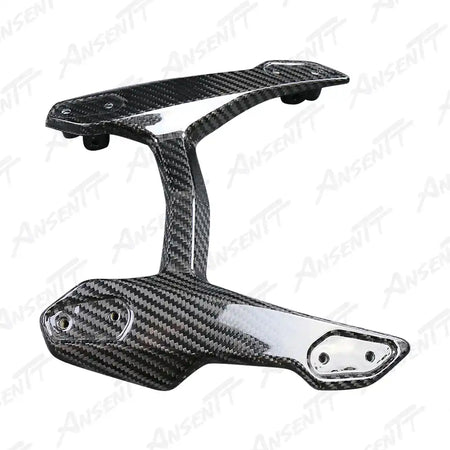 Carbon Fiber Windshield Bracket for BMW R1250RS 2021-2024, 2x2 Twill Weave (Glossy)