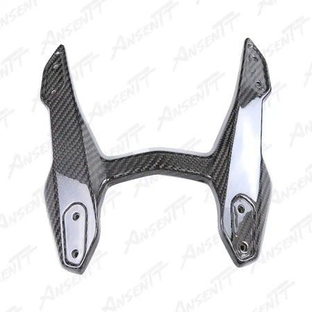 Carbon Fiber Windshield Bracket for BMW R1250RS 2021-2024, 2x2 Twill Weave (Glossy)