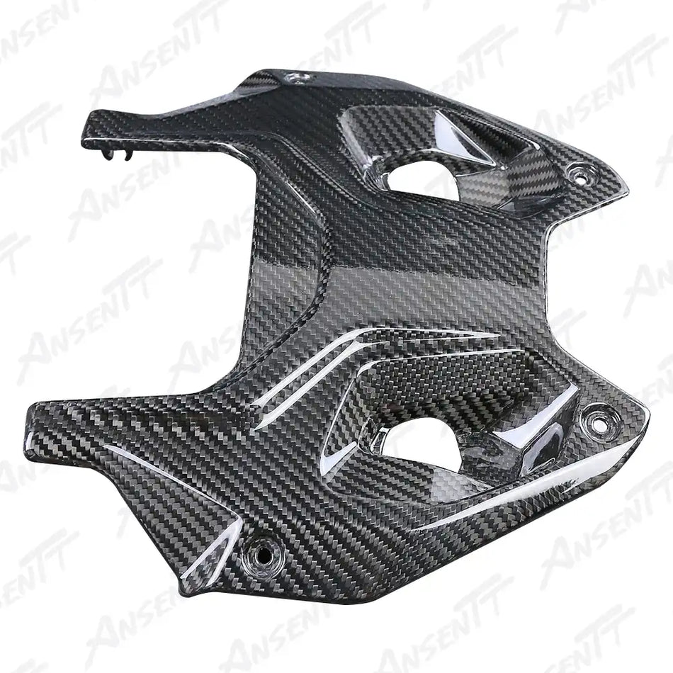 Carbon Fiber Inner Windshield Air Deflector for BMW R1250RS 2021-2024, 2x2 Twill Weave (Glossy)