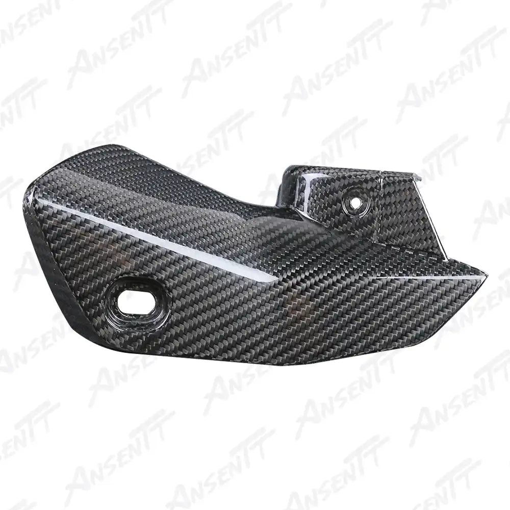 Carbon Fiber Exhaust Cover for BMW R1250RS 2021-2024, 2x2 Twill Weave (Glossy)
