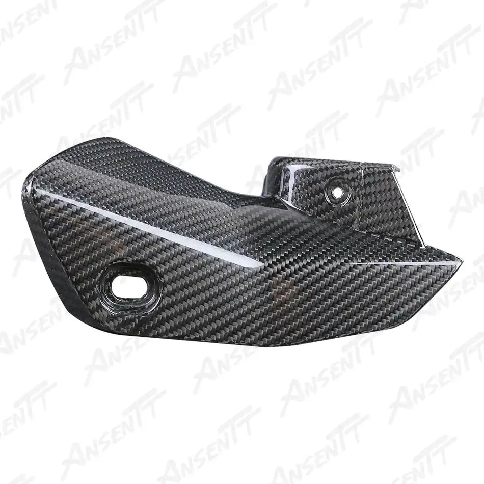 Carbon Fiber Exhaust Cover for BMW R1250RS 2021-2024, 2x2 Twill Weave (Glossy)