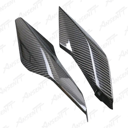 Carbon Fiber Rear Tail Side Cowls (Pair) for BMW R1250RS 2021-2024, 2x2 Twill Weave (Glossy)
